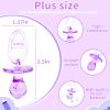 36 Pieces Acrylic Pacifiers for Baby Shower Games Girl, 2.5'' Baby Shower Pacifiers, Bulk Pacifier for Hunt Games, Gender Reveal Table Scatter, Party Favors Decoration(Purple) view 2