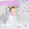 36 Pieces Acrylic Pacifiers for Baby Shower Games Girl, 2.5'' Baby Shower Pacifiers, Bulk Pacifier for Hunt Games, Gender Reveal Table Scatter, Party Favors Decoration(Purple) view 4