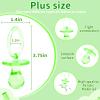 48 Pcs Pacifiers for Baby Shower Game, 2.5 Inch Large Size Plastic Pacifiers Baby Shower Games Pacifier Hunt Decoration DIY, Gender Reveal Table Scatter, Party Favors(Green) view 2