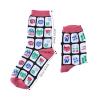 2 Pack of Mahjong Socks, Mah Jong Themed Socks with Classic Patterns, Mahjong Accessories for Lovers view 2