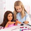 Bayer Charlene Magic Nails Styling Head Doll with 180 Removable Nails, Brown Hair, Makeup, Kids Pretend Play Beauty Salon Toy, 3+ view 3