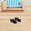 1/4 BJD Doll Shoes High Heels Classic 18 inch DIY Stylish Round Toe Princess Sandals for Female Doll, Black view 4