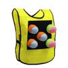 NOENNULL Stick Ball Vest Dodgeball Game Sticky Target Ball Vest Outdoor Game Props with 5 Balls for Kids Children (B) view 1