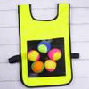 NOENNULL Stick Ball Vest Dodgeball Game Sticky Target Ball Vest Outdoor Game Props with 5 Balls for Kids Children (B) view 2
