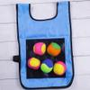 NOENNULL Stick Ball Vest Dodgeball Game Sticky Target Ball Vest Outdoor Game Props with 5 Balls for Kids Children (C) view 3