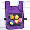 NOENNULL Stick Ball Vest Dodgeball Game Sticky Target Ball Vest Outdoor Game Props with 5 Balls for Kids Children (E) view 3