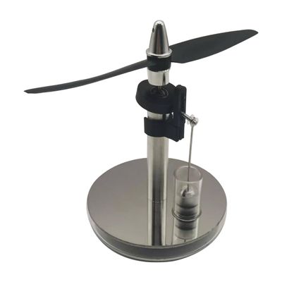 Kafoopolly Stirling Engine Model, Two-Blade Propeller Swashplate Low-Temperature  Mini Handcrafted Cup Lid Heat Engine