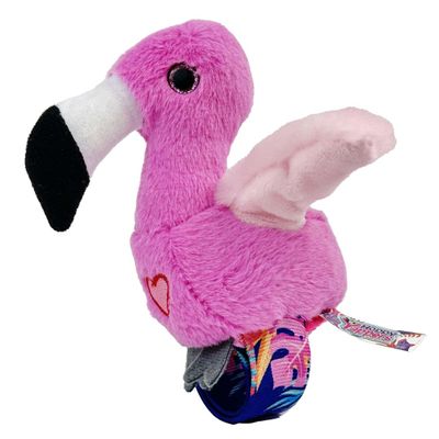 Happy Yappers Interactive Plush Bird - Talk Mode, Music & Chirping Sounds, Sleep Mode, Rechargeable, Ideal for Children from 18 Months, Includes USB-C Charging Cable (Flamingo)