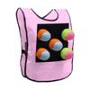 NOENNULL Stick Ball Vest Dodgeball Game Sticky Target Ball Vest Outdoor Game Props with 5 Balls for Kids Children (A) view 1