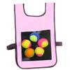 NOENNULL Stick Ball Vest Dodgeball Game Sticky Target Ball Vest Outdoor Game Props with 5 Balls for Kids Children (A) view 2