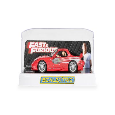 Scalextric C4592 The Fast and The Furious - Mazda RX7 - Dom Toretto - Toy Slot Car for use with Race Tracks and Set - Gift Ideas for Kids and Adults, Scalextric Accessories