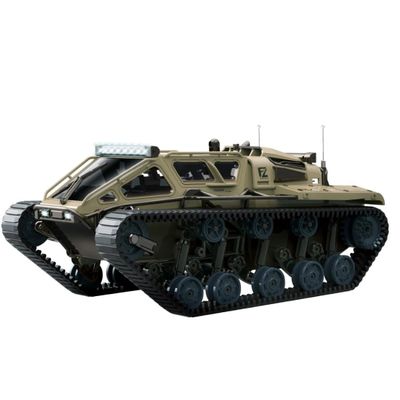 rcxperts Fully Proportional Remote Control Tank, 1/16 Scale 2.4Ghz Transport Military Vehicle RC Tank Offroad Crawler, 360Rotating Drifting Army Armored Truck G2067 Desert Yellow