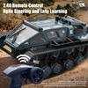 rcxperts Fully Proportional Remote Control Tank, 1/16 Scale 2.4Ghz Transport Military Vehicle RC Tank Offroad Crawler, 360Rotating Drifting Army Armored Truck G2067 Desert Yellow view 4