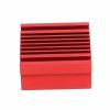 Authticar Aluminum Alloy RC Heat Sink for 180 Brushed Motor 20mm Upgrade Part Motor Cooling Fan for 1/18 RC Cars Red view 3