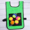 NOENNULL Stick Ball Vest Dodgeball Game Sticky Target Ball Vest Outdoor Game Props with 5 Balls for Kids Children (D) view 3