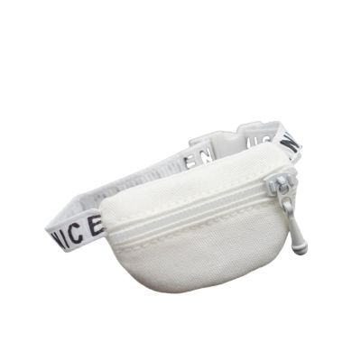 Tomcrazy Mini Crossbody Bag for 15cm 17cm Doll (No Doll) ,Little Backpack for 10-30cm 6.7 inch Plush Outfit Accessory 1/12 1/6, 1/4,1/3 Dolls Clothes Accessories (White)
