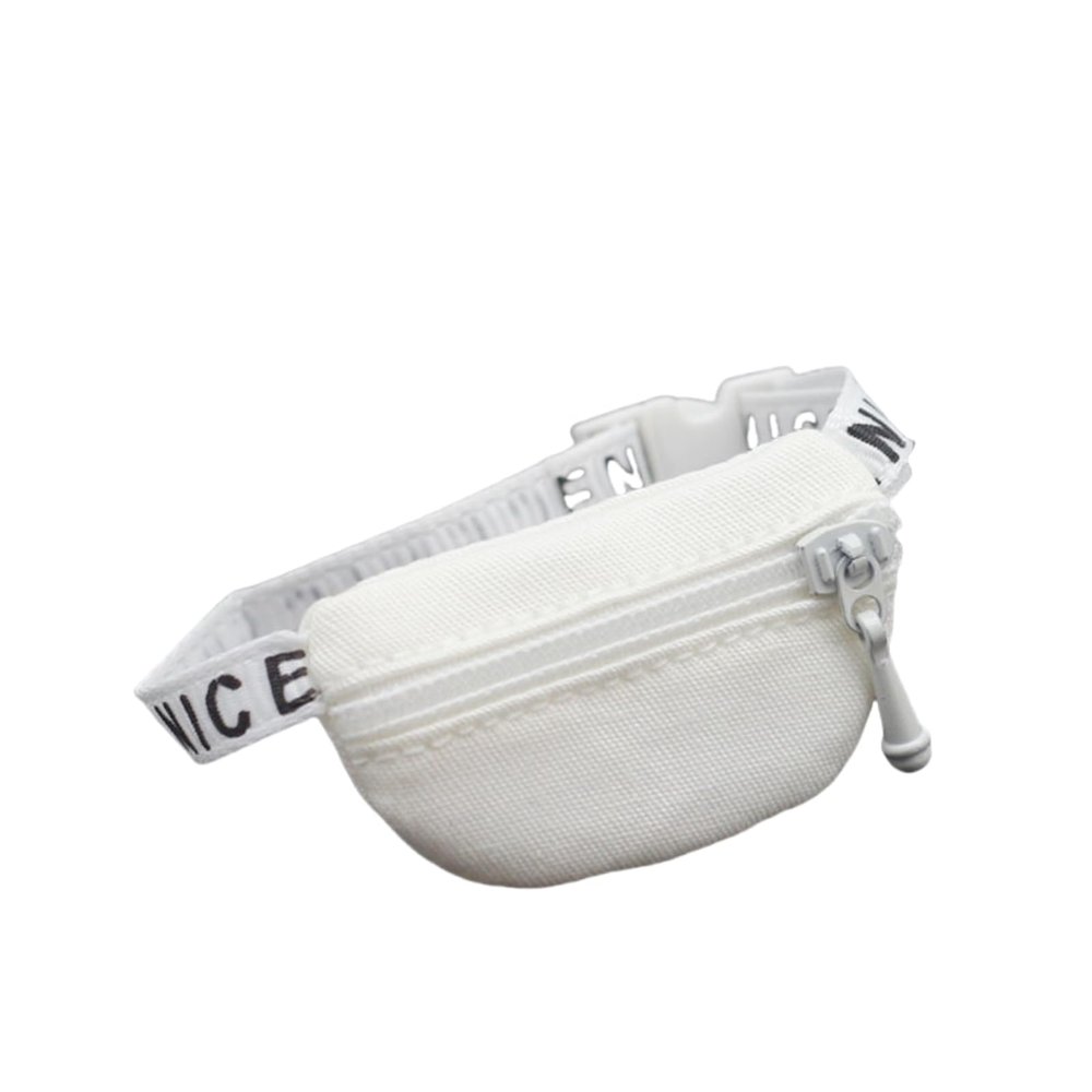 Tomcrazy Mini Crossbody Bag for 15cm 17cm Doll (No Doll) ,Little Backpack for 10-30cm 6.7 inch Plush Outfit Accessory 1/12 1/6, 1/4,1/3 Dolls Clothes Accessories (White)