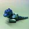 3D Printed Tyrannosaurus Rex Ornament, The Joints of The Ornament can be Movable, Perfect for Desktop Decorations, Office Decorations, Home Decorations (RED&Gold) view 1
