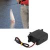 Black Alloy Servo Motor Gear for RC Boats, Sail Winch Analog Servo with Metal Gears, DC Motor for Cable Retractor view 4