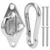 304 Stainless Steel Hammock Plate Hook Heavy Duty Proof Swing Hanging Buckle for Hammocks Sandbags Yoga Equipment and Swings view 2