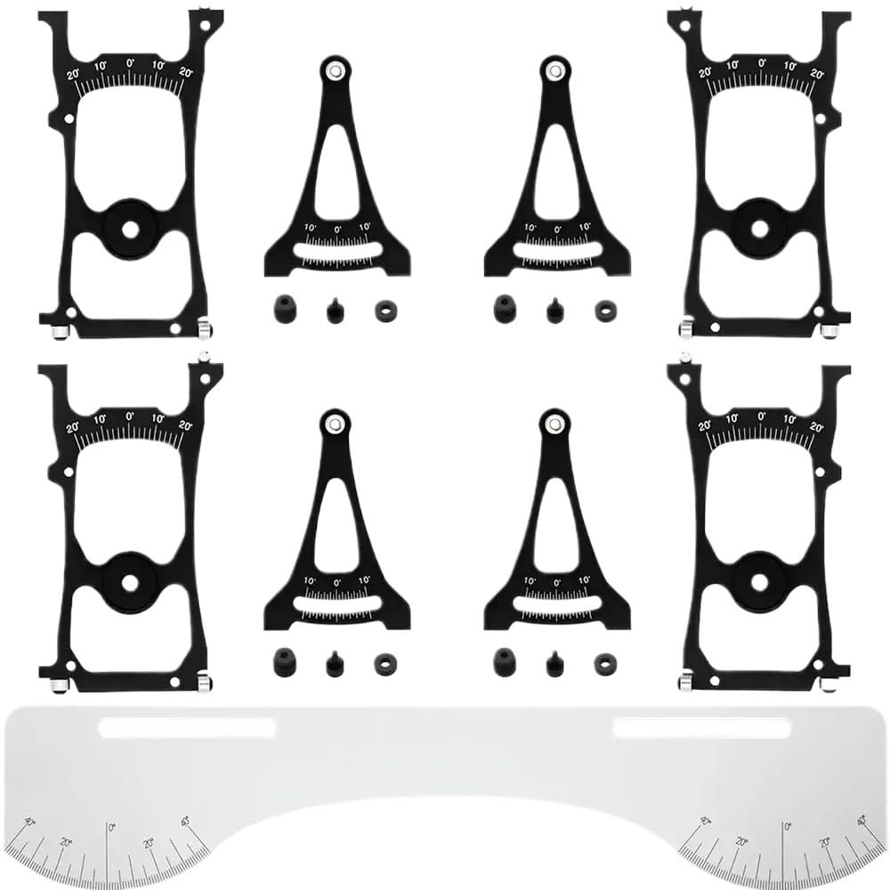 1/10 RC Car Suspension and Steering Adjustment Tool Camber Toe and Slip Angle Gauge Compatible with Racing and Drifting Tuning Compatible with Various Models