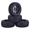 BOQEXSS RC Car Wheel Tyre Kit for HSP for Wltoys 144001 1:10 1:14 1:16 4Pcs 75mm for Buggy Tires Wheel 12mm Hex for Universal for Rally for Climbing Off-Road RC for Racing Car view 3