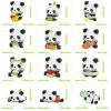 APENGBAOL Animals Building Block Sets,Micro Mini Animals Party Favors for Kids, Birthday Gift for Boy Girl,12 Pack Pandas view 2