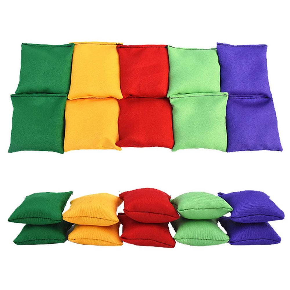 apcans 2Pcs Nylon Bean Bag Game Set Physical Training Toss Toy Supply Fine Motor Skill Toy Childrens Party Activities