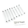 CXDMGDSF MN D96 MN98 MN99S MN45 Metal Chassis Linkage Rod Set Pull Rod Tie Rod Connector Compatible with RC Car Parts and Accessories Compatible with Various RC Models(Silver) view 1