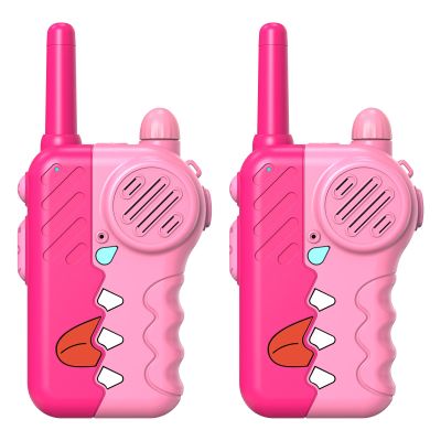 Pink Kids Walkie Talkies 2 Pack for Girls - 1000 Feet Long Range with Clear Sound, Anti-Loss Lanyard, Adjustable Volume Knob & Flashlight, Durable Birthday Gifts for 3-8 Year Old (3 AAA Batteries)