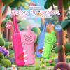 Pink Kids Walkie Talkies 2 Pack for Girls - 1000 Feet Long Range with Clear Sound, Anti-Loss Lanyard, Adjustable Volume Knob & Flashlight, Durable Birthday Gifts for 3-8 Year Old (3 AAA Batteries) view 2