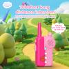 Pink Kids Walkie Talkies 2 Pack for Girls - 1000 Feet Long Range with Clear Sound, Anti-Loss Lanyard, Adjustable Volume Knob & Flashlight, Durable Birthday Gifts for 3-8 Year Old (3 AAA Batteries) view 3