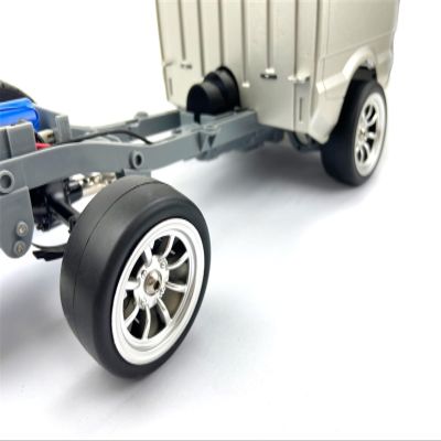 Rc Car Parts for WPL D12 D42 1/10 RC Car Spare Parts Modification Accessories Kids Toy Drift Tires Upgrade Wheel Hubs Rubber Soft Tires Adapter(4pcs Tires)