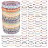 CONEHOY 120 Pcs Woven Wrap Friendship Bracelets Adjustable Thread Braided Bracelet Handmade Beach String Bracelets for Birthday Gifts Women Party Favors view 1