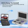 Compatible with Miyoo Flip V2 & Miyoo Flip Retro Game Console,UYRUREL PC Material Split Shell, Shock-Absorbing and Anti Drop Comprehensive Protection,Clear view 4