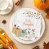 120 Pcs Little Pumpkin Baby Shower Party Decoration  Autumn Pumpkin & Floral Tableware Set with Plates, Napkins, Cups, Cutlery for Thanksgiving & Fall Baby Shower Decorations, Serves 20 view 4