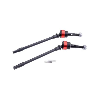 tctrbvv RC Drive Shaft for Axial for SCX10 1/10 Rc Crawler Upgrade Option Parts 4PCS Hard Steel Front and Rear Axle CVD Drive Shaft Dog Bone(Front)