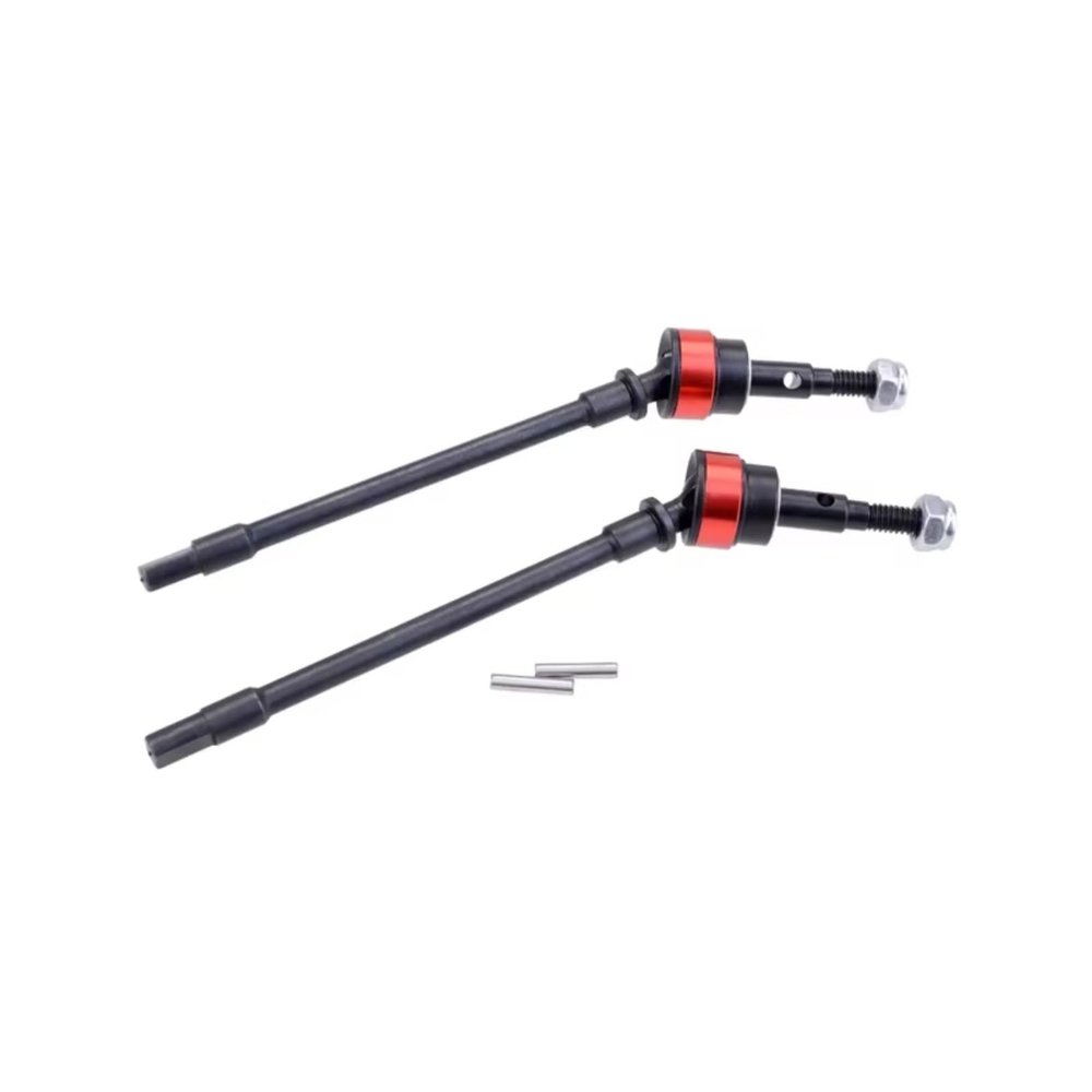 tctrbvv RC Drive Shaft for Axial for SCX10 1/10 Rc Crawler Upgrade Option Parts 4PCS Hard Steel Front and Rear Axle CVD Drive Shaft Dog Bone(Front)