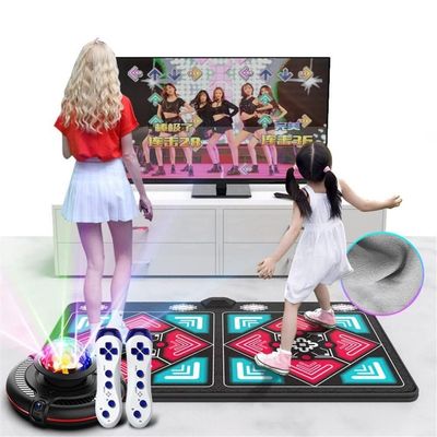 Dance Mat for Adult Kids, Non Slip Double User Dance Floor Mat with HD Camera Game Multi Function Host,Wireless Handle, Family Game Dance Machine
