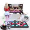 Dance Mat for Adult Kids, Non Slip Double User Dance Floor Mat with HD Camera Game Multi Function Host,Wireless Handle, Family Game Dance Machine view 1