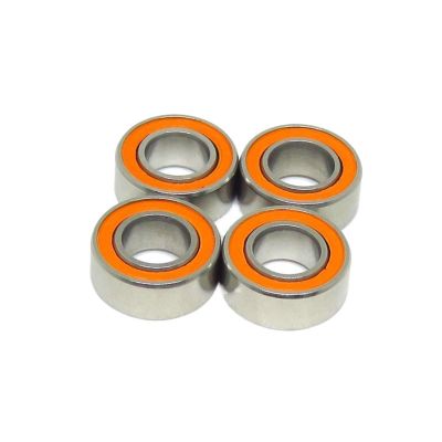 AEYRNPQ 10pcs SMR105 2RS Bearing 5x10x4 mm Stainless Hybrid Ceramic Bearing MR105 SMR105C RS 2RS 5 * 10 * 4 RC Cars Trucks Bearing(SMR105C-2OS 5x10x4mm)