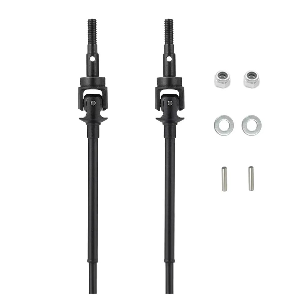 MIXVZARF RC Drive Shaft for Axial for Scx10-Ii 90046 90047 Ar44 Axles for Wrangler 1/10 Rc Heavy Duty for Universal Front Rear Joint Cvd Drive Shaft Dogbone(Front)