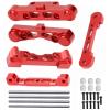 Aluminum Front Rear Lower Arm Suspension Mount Set Upgrade Parts for Arrma 1/8 kraton Notorious Outcast Typhon 6S 1/7 Felony Infraction Limitless Mojave 6S,Replace AR330378, AR330379.(Red) view 1