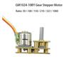 1024-10BY DC 5V speed ratio 210 10mm 2-Phase 4-Wire Gear Stepper electronic starter AEVHBAMXN view 2
