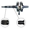 TOP IMSLCHR Compatible with Honda TRX250 X TE 2x4 ES 2002-2024 cylinder crankshaft adjuster assembly connecting rod interface cylinder head assembly cylinder head cover (TRX250 crankshaft) view 2