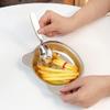 hzzsbu Stainless Steel Bowls for Kids, Cute Bear Kids Feeding Bowls Snacks Bowls, Unbreakable Soup Bowls Salad Bowls Metal Serving Dishes for Rice Noodle view 2