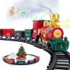 OCHIDO Christmas Train Set, Electric Train Set with Smokes, Lights and Sound, Toy Train Set for Under Christmas Tree, Christmas Tree Train Gifts for 3 4 5 6 7 8+ Year Old Kids view 1