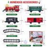 OCHIDO Christmas Train Set, Electric Train Set with Smokes, Lights and Sound, Toy Train Set for Under Christmas Tree, Christmas Tree Train Gifts for 3 4 5 6 7 8+ Year Old Kids view 2