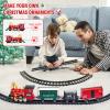 OCHIDO Christmas Train Set, Electric Train Set with Smokes, Lights and Sound, Toy Train Set for Under Christmas Tree, Christmas Tree Train Gifts for 3 4 5 6 7 8+ Year Old Kids view 3
