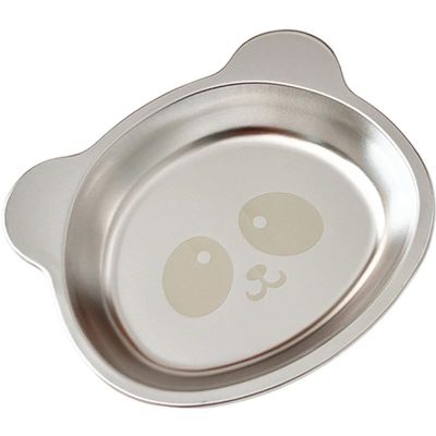 hzzsbu Stainless Steel Bowls for Kids, Cute Bear Kids Feeding Bowls Snacks Bowls, Unbreakable Soup Bowls Salad Bowls Metal Serving Dishes for Rice Noodle